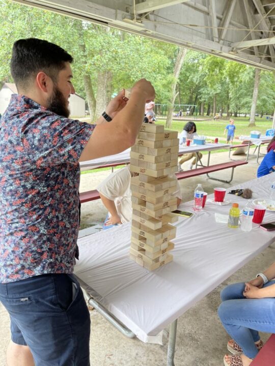 Competitive Giant Jenga